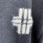 Leslie Fay Vintage Women's Black Cardigan Sweater M Christmas Applique Photo 2