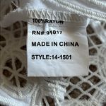 Solitaire Swim White Cover Up With Crochet Details   Size Medium Photo 8