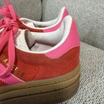 Adidas  Originals Gazelle Bold platform sneakers in red and pink size 5 Photo 4