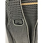 Talbots Tipped Tweed Lady Like blazer Sweater Jacket Size XS Photo 3