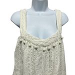 Sundance Women Babydoll Tank Top S Ivory Boho Cottage Indie Parisian Festival Photo 2