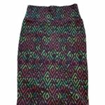 LuLaRoe  Cassie Pencil Skirt Geometric Diamond Green Pink Photo 0
