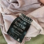 POL Tank Top Small Pink Lace Up Back Sleeveless Embroidered Casual Cute Photo 3