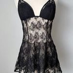 Victoria's Secret Victoria secret Vintage Y2K fairy core goth sheer punk brat lace slip dress smal Photo 0