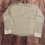 Hem & Thread Women’s  Henley Tan Cream Size Medium Photo 4