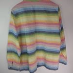 Alfred Dunner L Linen Hombre Rainbow Shacket Top Pink Size L Photo 8