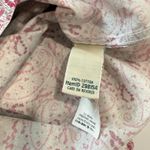 LL Bean Pink Paisley Wrinkle Free Pinpoint Oxford Long Sleeve Button Shirt XL Photo 9