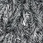 Coldwater Creek Cropped Pants Women's 14 Black White Palm Leaf Print Natural Fit Photo 4