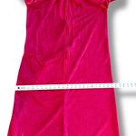 Vintage Serenity Robe Housecoat Med Burgundy Soft Velour 1/2 Zip Red Photo 6