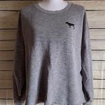 PINK - Victoria's Secret Victoria’s Secret PINK Grey College Sweatshirt Photo 0