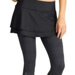 Athleta Skort Capri Leggings Black and Gray Size S Photo 0