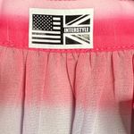 Colorful Rainbow Stripe Tunic Surf Resort Beach Sheer CoverUp M Pastel Colorful Pink Size M Photo 7