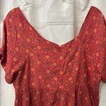 Vans  off the wall Red Floral Dress with Brown Accents Photo 5