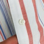 Vintage Escada Sport 1990s cotton lightweight casual smart blouse striped white Photo 2