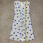 Hugo Boss  Desmala Gathered Mini Dress Blue Dot Fantasy US 4 Photo 11