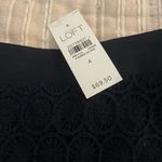 Loft  Navy Lace Mini Skirt Photo 1