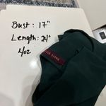 Haute society Flutter Sleeve Blouse Dark Green Short Sleeve Size Small Photo 8