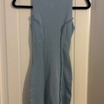 Naked Wardrobe Elegant Blue Sleeveless Dress Photo 3