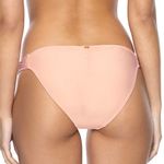 PilyQ  PQ Fanned Full Swim Bottom Crochet Detail Lined Pink Sands L NWT Photo 1