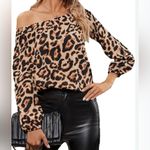 SheIn Long Sleeve Stretch Cheetah Animal Print Mini Dress top size small Photo 1