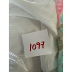 Lilly Pulitzer $198  LUCINDA CAFTAN Resort White Cover Up Embroidery Pink L Xl Photo 8