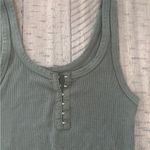 Aerie  Forest Green Ribbed Tank Top Photo 1
