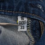 Gap  Real Straight Jeans Womens 33/16 Short Dark Wash Photo 9