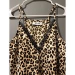 DO+BE  Satin Lace Cheetah Print Tank Top Size Small Photo 4