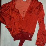 Free People  Long Sleeve Bodysuit Burnt Orange Photo 8