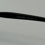 Nicole Miller Black Sunglasses Pink Lens Slim Cat Eye Rhinestone Accent Designer Photo 4