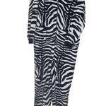 Nick & Nora Zebra Pajamas with Feet One Piece Footie Womens Size Medium Photo 3