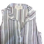 Cloth & Stone  linen blend striped v neck sleeveless midi dress size XS Photo 5