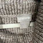 Chico's Chico’s size 2 tan cowl neck dolman sleeve sweater 3/4 length sleeve Photo 6