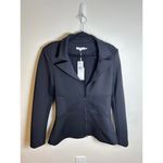 Good American Waisted Stretch Blazer Jacket Black Size 3 (Large) New Photo 8