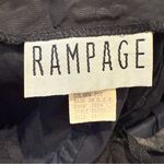 Rampage USA Velvet Lightweight Mini Skirt Lined Y2K Black Size 11 Photo 5