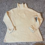 J.Jill  Cream Waffle Knit Turtleneck Sweater XS Petite Photo 5
