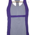 Lululemon Womens Run Fast Track Purple Colorblock Racerback Tank Top Shirt Sz 6 Photo 0