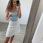 Loft  Women's White Linen Shorts 2T / Small Photo 7