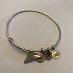 ALEX AND ANI Shark Fin Charm Silver Adjustable Bangle Bracelet Photo 1
