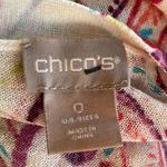 Chico's NWOT Chico’s Multi-Colored Printed Ruched-Sleeve Cardigan Photo 6