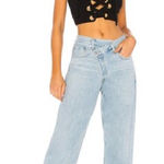 AGOLDE Revolve Criss Cross Upsized Jean Relaxed Y2K Button Fly Straight Leg 29 Photo 0