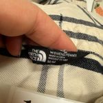 The North Face Shirt Womens Medium Flannel Plaid Tunic Top Long Sleeve Button Up Photo 2