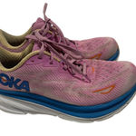 Hoka  Women's Pink and Blue Athletic Shoes Size 6.5D Photo 0