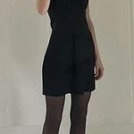 Misha Collection Shirred Bust Mini Slip Dress Black Size 4 Photo 2