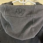 Lululemon Scuba Full Zip Hoodie Size 10 Faded Black with “L.E.” Logo Photo 5