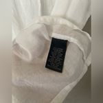 Women’s White Cotton Casual Summer Pullover Short Sleeve Size M Blouse Top Size M Photo 7