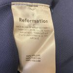 Reformation Women's Blue Sleeveless Ruched Cowl Neck Slit Maxi Bodycon Dress M Photo 4