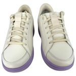 Kizik Women's Sydney Leather Sneakers Cream Purple Slip On Comfort Shoes Sz 8.5 Photo 10