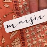 Maisie Chic Pink Floral Midi Skirt Size M Photo 2