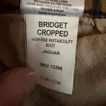 DL1961  "Bridget Cropped High Rise Instasculpt Boot" Sz 26 Jaguar Print Jeans Photo 8